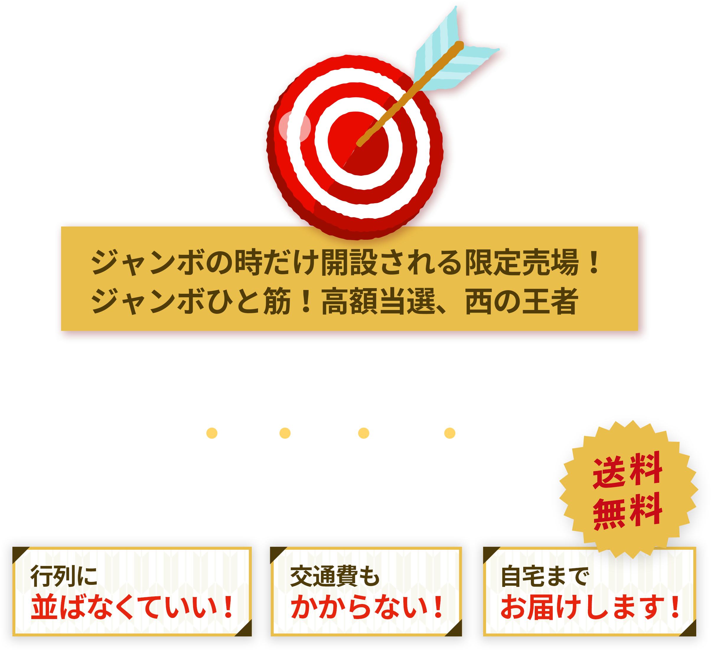 高額当選、西の王者「大阪駅前第４ビル特設売場」で宝くじ購入代行!!